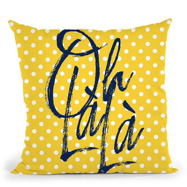 Oh La La Throw Pillow By Martina Pavlova