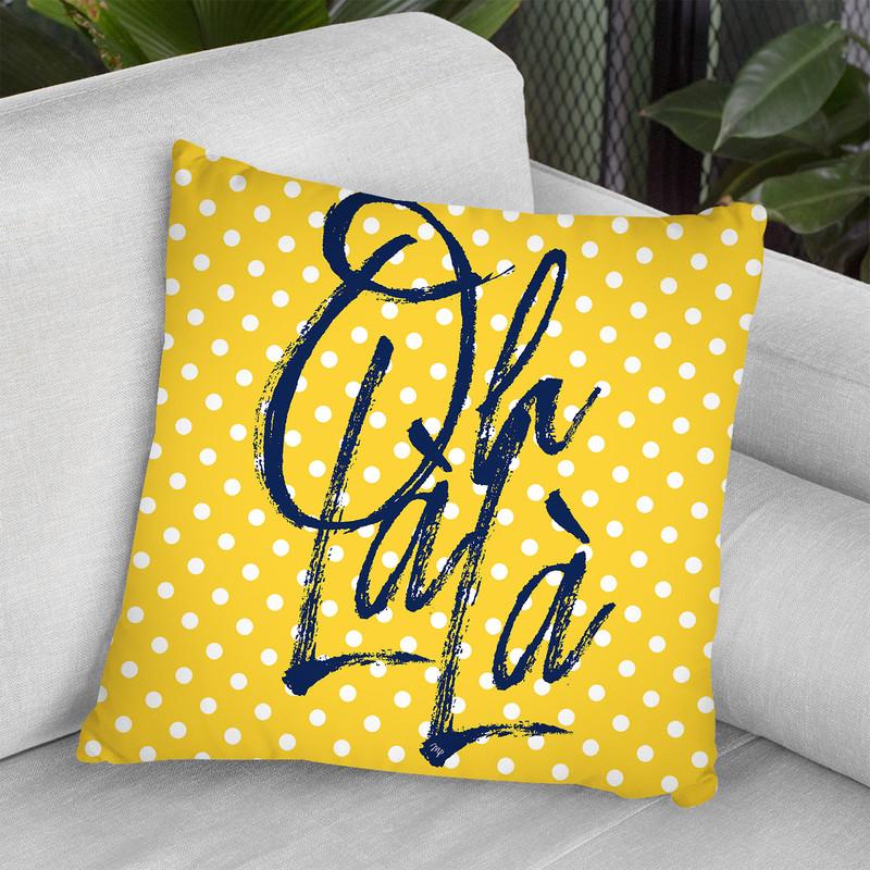 Oh La La Throw Pillow By Martina Pavlova