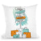 Shopping Sign Throw Pillow By Martina Pavlova