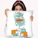 Shopping Sign Throw Pillow By Martina Pavlova