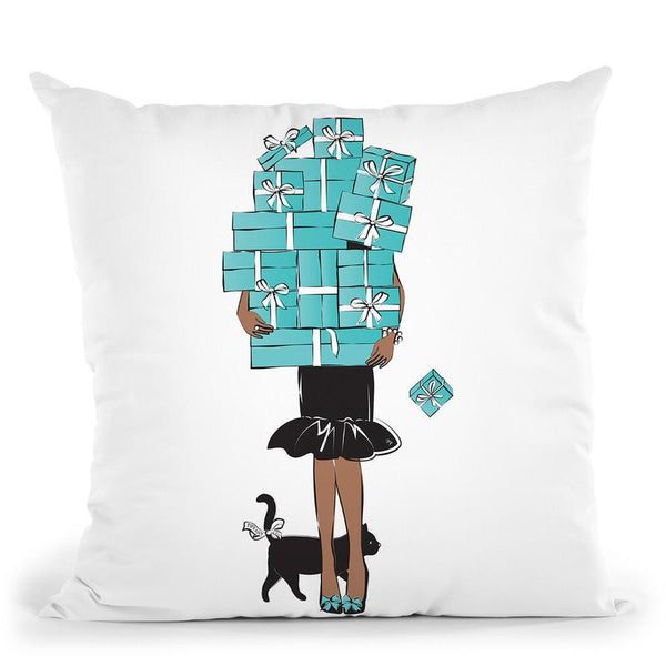 Tiffany Car Dark Throw Pillow By Martina Pavlova