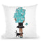 Tiffany Car Dark Throw Pillow By Martina Pavlova