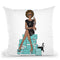 Tiffany Dark Throw Pillow By Martina Pavlova
