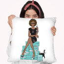 Tiffany Dark Throw Pillow By Martina Pavlova