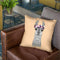 Flower Girl Alpaca Peach Dots Throw Pillow By Monika Strigel
