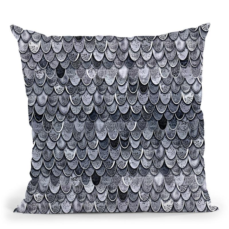 Magic Mermaid Classic Grey Throw Pillow By Monika Strigel