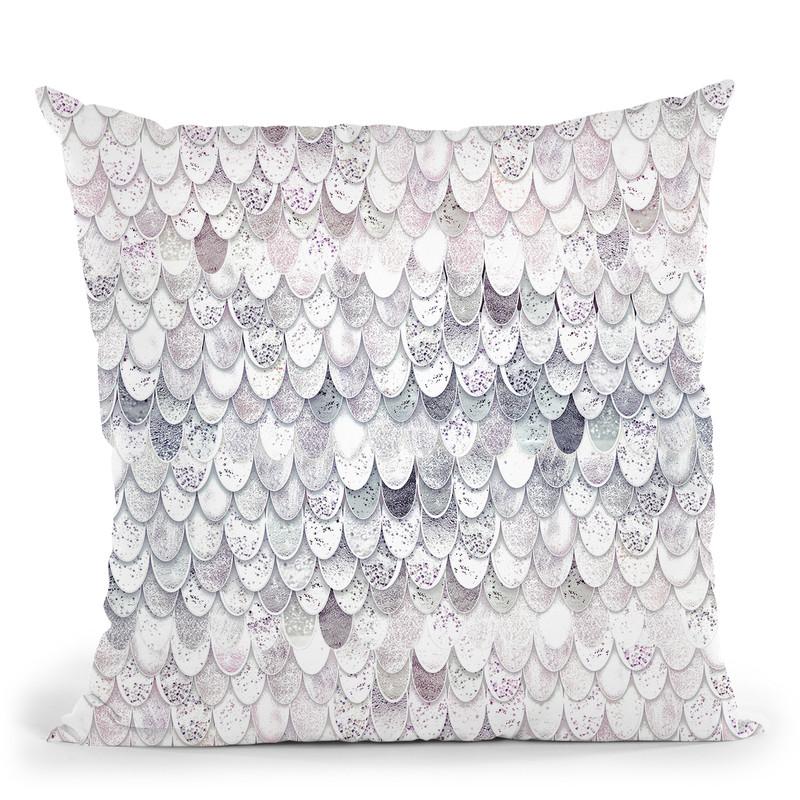 Magic Mermaid White Throw Pillow By Monika Strigel