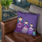 Matroshka Dolls Purple Throw Pillow By Monika Strigel