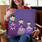 Matroshka Dolls Purple Throw Pillow By Monika Strigel