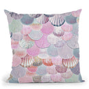 Mermaidells Hot Pink Throw Pillow By Monika Strigel