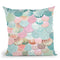 Mermaidells Mint And Pink Throw Pillow By Monika Strigel