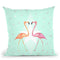 Minteet Flamingo Throw Pillow By Monika Strigel