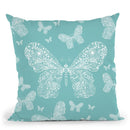 Minteet Butterfly Throw Pillow By Monika Strigel