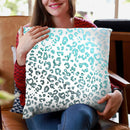 Monis Glitter Leo Mint Throw Pillow By Monika Strigel