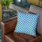 Morroccan Diamond Vintage Blue Throw Pillow By Monika Strigel