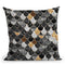 Mural Really Mermaid Black Gold Throw Pillow By Monika Strigel