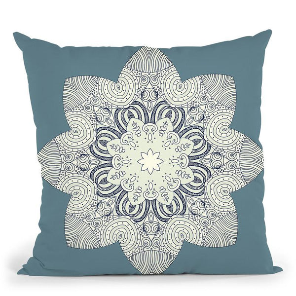 Nordic Star Pale Mint Throw Pillow By Monika Strigel