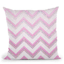 Nude Pink Chevron Throw Pillow By Monika Strigel