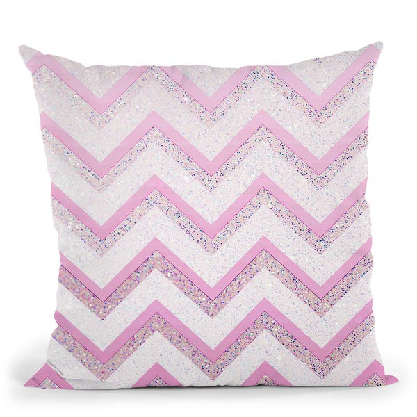 Nude Pink Chevron Throw Pillow By Monika Strigel