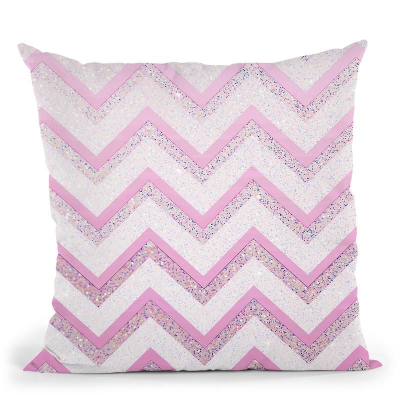 Nude Pink Chevron Throw Pillow By Monika Strigel