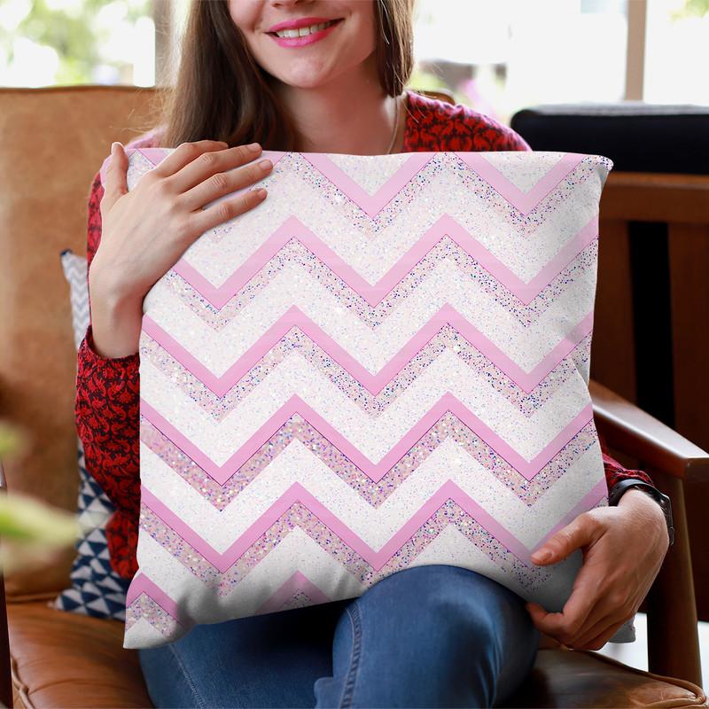 Nude Pink Chevron Throw Pillow By Monika Strigel