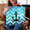 Party Chevron Teal Throw Pillow By Monika Strigel
