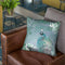 Pink Peacock Mint Throw Pillow By Monika Strigel