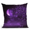 Purple Moon Throw Pillow By Monika Strigel