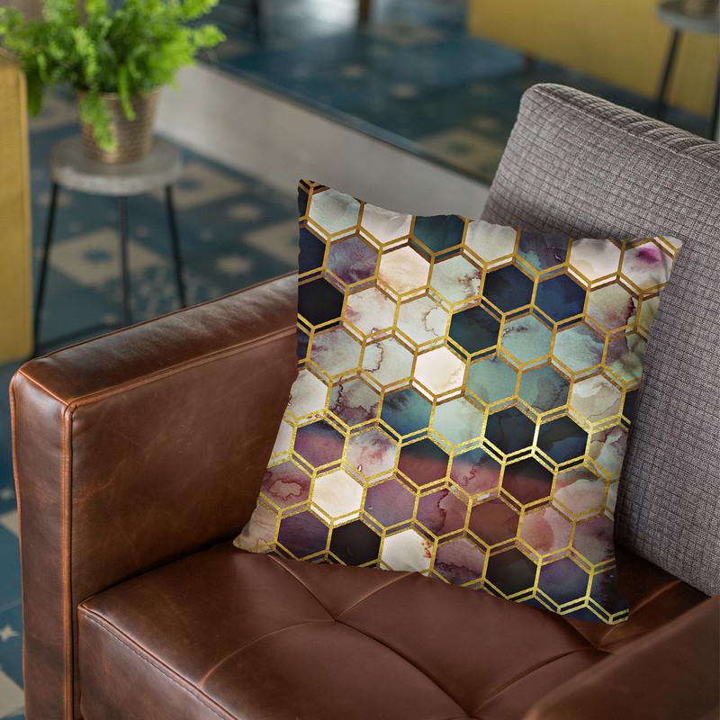 Rugged Marble Throw Pillow By Monika Strigel