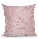 Sakura Love Ballerina Blush Throw Pillow By Monika Strigel