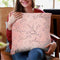 Sakura Love Blush Throw Pillow By Monika Strigel