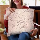 Sakura Love Creme Chintz Throw Pillow By Monika Strigel