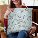 Sakura Love Grunge Grey Throw Pillow By Monika Strigel