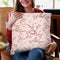 Sakura Love Light Blush Throw Pillow By Monika Strigel