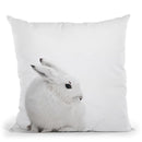 Scandi Arctic Hare Throw Pillow By Monika Strigel