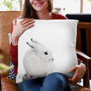 Scandi Arctic Hare Throw Pillow By Monika Strigel