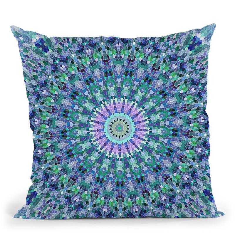 Arabesque Ocean Throw Pillow By Monika Strigel
