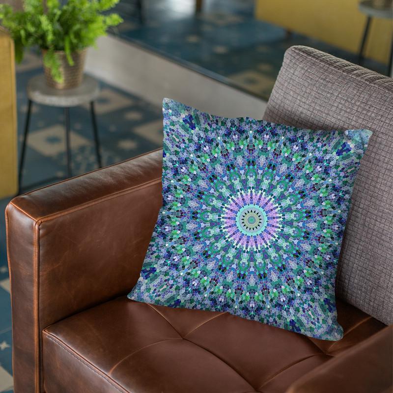 Arabesque Ocean Throw Pillow By Monika Strigel