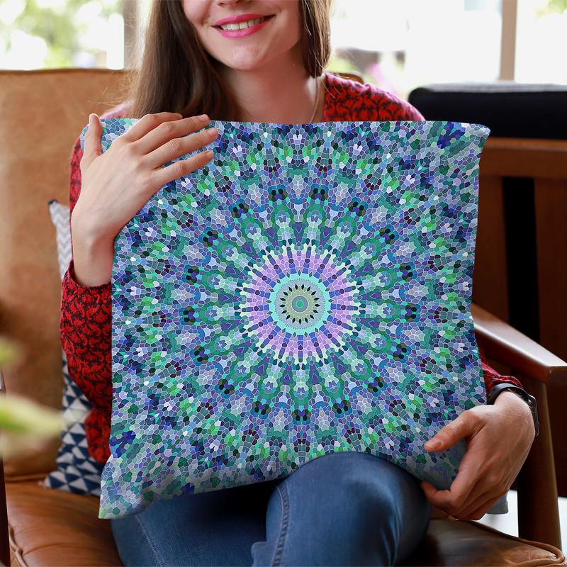 Arabesque Ocean Throw Pillow By Monika Strigel