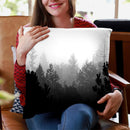 Scandi Black Forest Throw Pillow By Monika Strigel