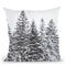 Scandi Black Wintertrees Print 6000 Throw Pillow By Monika Strigel