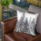 Scandi Black Wintertrees Print 6000 Throw Pillow By Monika Strigel