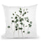 Scandi Eucalyptus Light Silver Throw Pillow By Monika Strigel