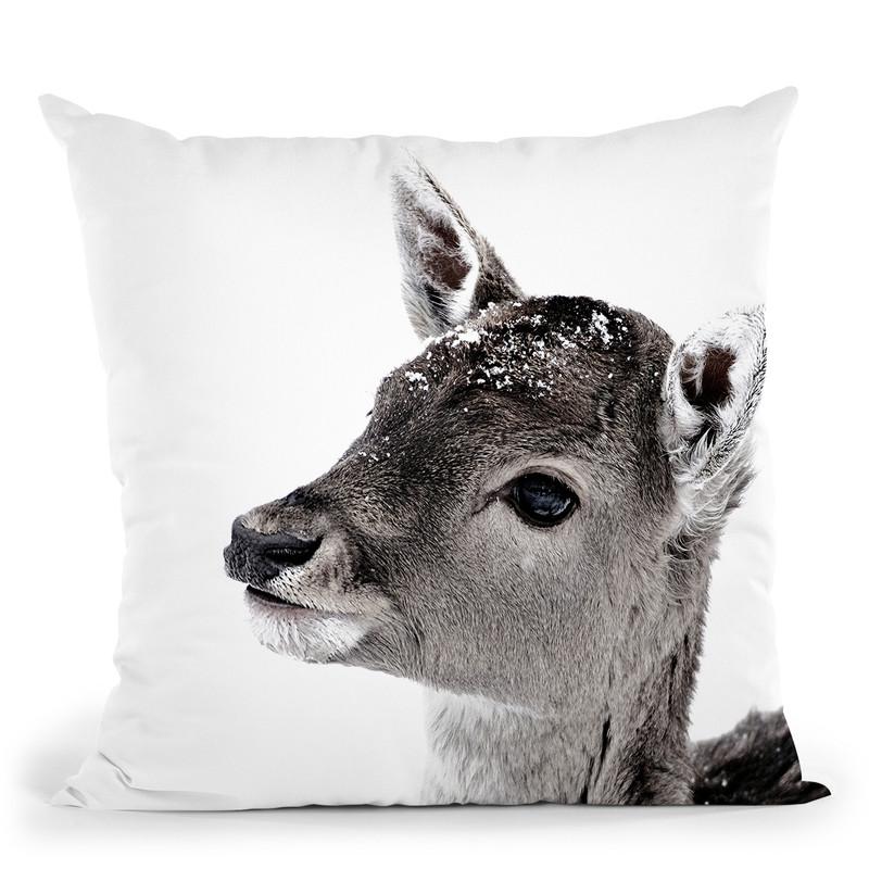 Scandi Fawn Fiona Throw Pillow By Monika Strigel