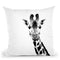 Scandi Giraffe Black White Throw Pillow By Monika Strigel