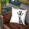 Scandi Giraffe Black White Throw Pillow By Monika Strigel