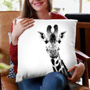 Scandi Giraffe Black White Throw Pillow By Monika Strigel