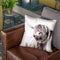 Scandi Highland Cattle Throw Pillow By Monika Strigel