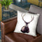 Scandi Stag In Snowbed Throw Pillow By Monika Strigel