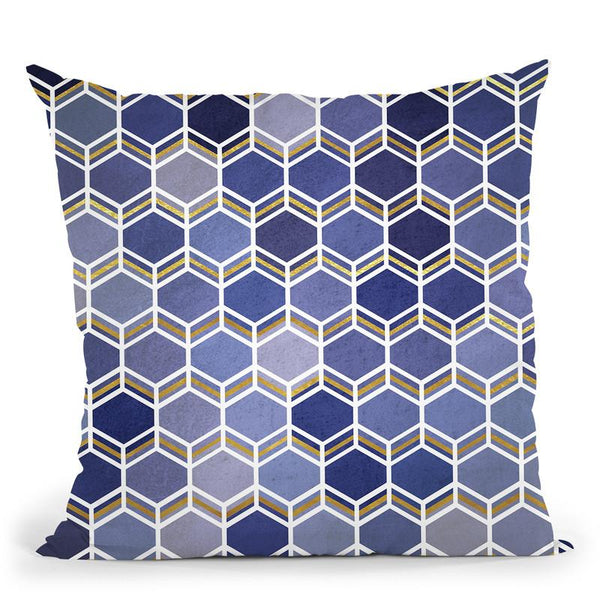 Take The Cake Indigo Throw Pillow By Monika Strigel